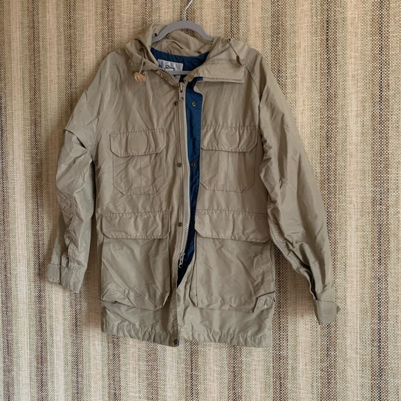 Woolrich Womens Jacket Coat Size Small Beige Utility Vintage Spring - Picture 1 of 4